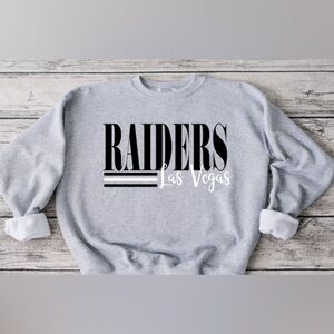 Raiders striped crewneck